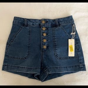 Copper Key Button Up Shorts